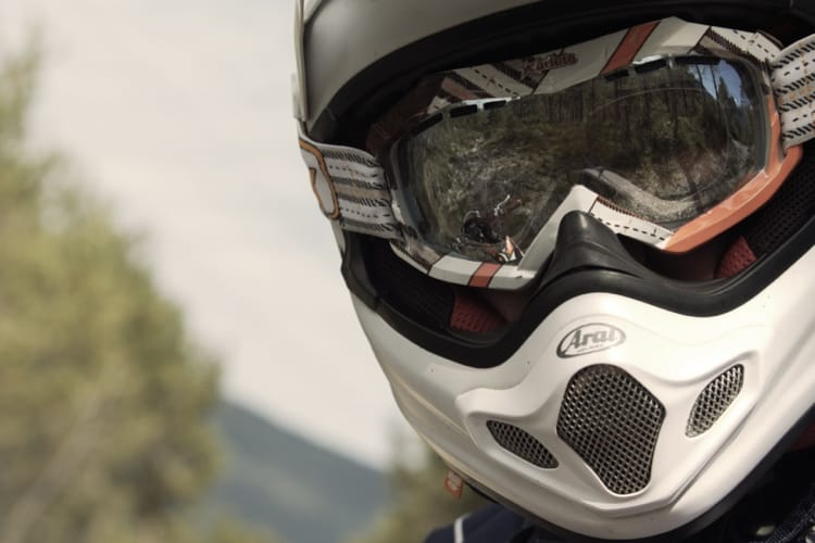 Motocross-Enduro Brille mit Sehstärke und Helm